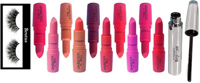 

BRUTUS Eyelashes, Mac Brooke Candy Mascara, Giambattista Valli Matte Finish Lipstick (Pack of 10)(Set of 12)