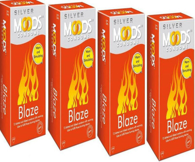 

Moods special blaze pack of( 4, 48S) Condom(Set of 4, 12S)
