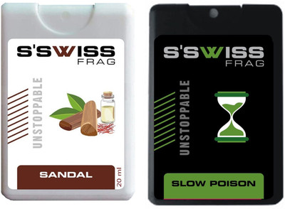 

S'SWISS sandal and blow poison combo Pack - 40 ml Pocket Perfume - For Men & Women(40 ml, Pack of 2)