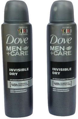 

Dove INVISIBLE DRY PACK 2 Body Spray - For Men(300 ml, Pack of 2)
