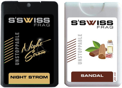 

S'SWISS night strom and sandal Combo Pack - 40 ml Pocket Perfume - For Men & Women(40 ml, Pack of 2)