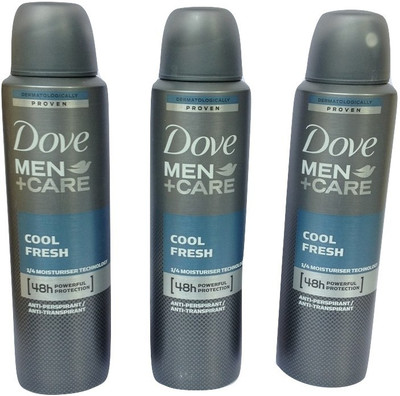 

Dove COOL FRESH OF 3 Body Spray - For Men(450 ml, Pack of 3)