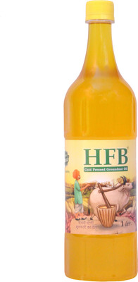 HFB Cold Pressed Groundnut Oil Plastic Bottle(1 L)