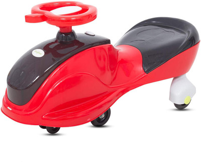 Baybee Baby Magic Cars for Kids | Kids Twist and Swing Car for Kids Magic Car| Ride On Car Toy| Car Ride on Toy For Children Suitable for Boys & Girls , Red Car Non Battery Operated Ride On(White)