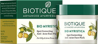 Biotique BIO Myristica Spot Correcting Anti Acne Face Pack(20 g)