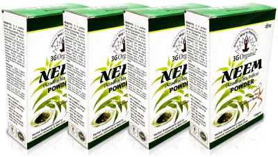 

3G organic Neem Powder Organic Anti acne Anti Dandruff Pack of 4 Combo(400 g)