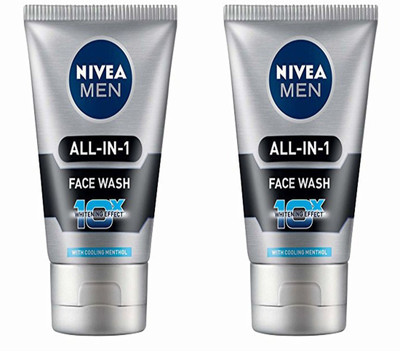 

Nivea Men All-In-1 (Pack of 2) Face Wash 10x Vitamin C Effect Face Wash(50 g)