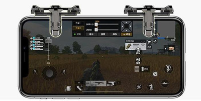 

Casadomani 2-Click Metal Pubg Mobile Controller Portable Gamepad L1 R1 Trigger Aim L1R1 Shooter Phone Game Fire Button Gaming Accessory Kit(Black, For Android, iOS, Wii)