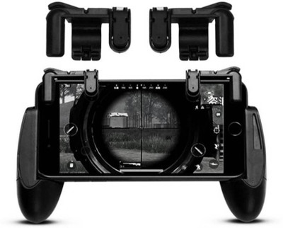 

AMJ Best Quality Mobile Phone Shooter Controller Gamepad Remote + Trigger Fire Button Handle Cell Phone Adapter for PUBG Gaming Joystick PTR_007 Gaming Accessory Kit(Black, For Android, iOS)