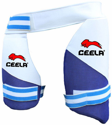 

Ceela Sports Combo Match Cricket Thigh Guard(, Blue, White