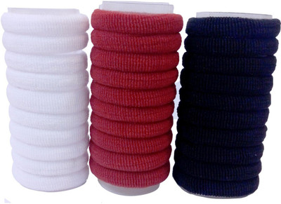 

PONYTAIL HAIR HOLDER ELASTIC RUBBER BAND Rubber Band(Red, White, Black)