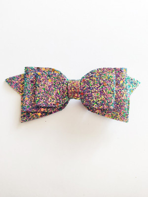 

Craft Maniacs Bejeweled sparkle bow Hair Clip, Back Pin, Hair Pin(Silver)