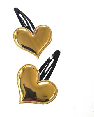 

craft maniacs Metallic heart tic tac clips Tic Tac Clip(Gold)