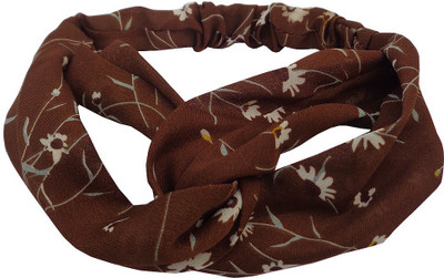 Trendeela.com Trendeela Feriha Boho-Chic Floral Head Band(Brown, Beige)
