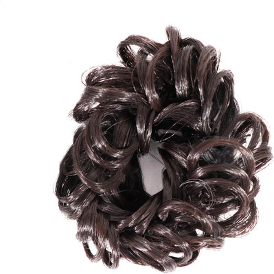 

HONBON Small 2 Hair Juda Band Rubber Band Style,Black and Brown, 25 Grams, Pack of 1 … Bun(Black, Brown)