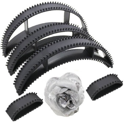 PELO Combo Of Hair Bumpits Hair Accessory Set (Black, Silver) Hair Accessory Set(Black)