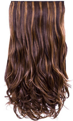

Samyak Clip in Wavy Highlighted Brown Hair Extension