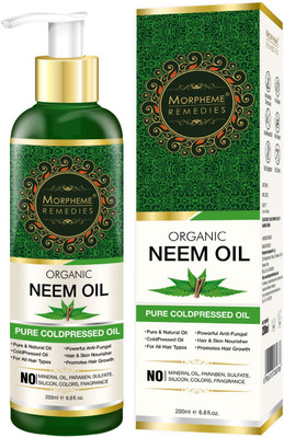 Morpheme Remedies Pure Organic Neem Oil (ColdPressed & Undiluted) Hair Oil(200 ml)