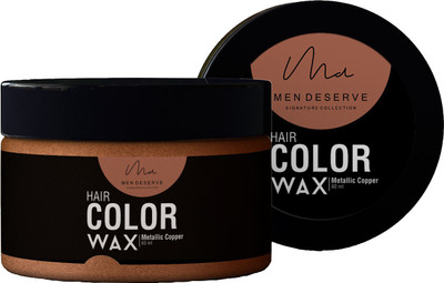 

MEN DESERVE Hair Styling Color Wax For Strong Hold And Volume For Highlights, Parties And Special Occasions (60 ML, Metallic Copper) Hair Wax(60 ml)