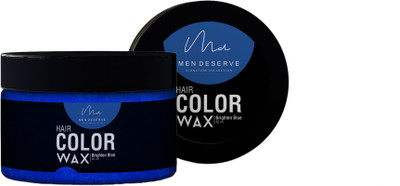 

MEN DESERVE Hair Styling Color Wax For Strong Hold And Volume For Highlights, Parties And Special Occasions (60 ML, Brighten Blue) Hair Wax(60 ml)