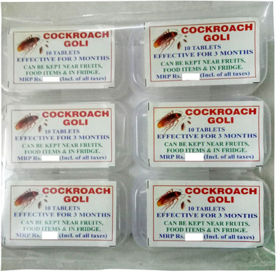 

mangals COCKROACH GOLI VANISHER TABLETS (PACK OF 6 BOXES WITH 10 TABLETS EACH)(Pack of 6)