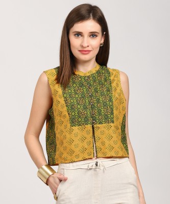 Aurelia Sleeveless Printed Women Jacket