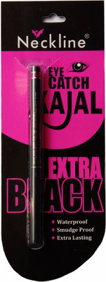 

Neckline Eye Catch Kajal(Extra Black Waterproof Extra Lasting Kajal)