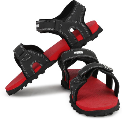 

Puma Boys & Girls Velcro Sports Sandals(Grey, Black