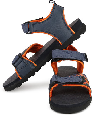 

Puma Boys & Girls Velcro Sports Sandals(Blue, Orange