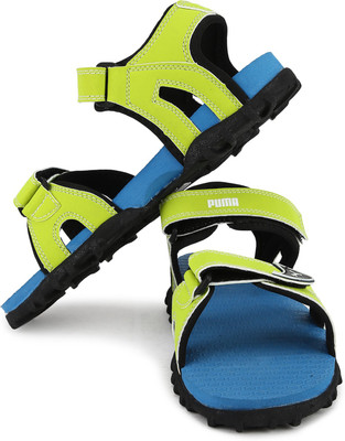 

Puma Boys & Girls Velcro Sports Sandals(Green, Black
