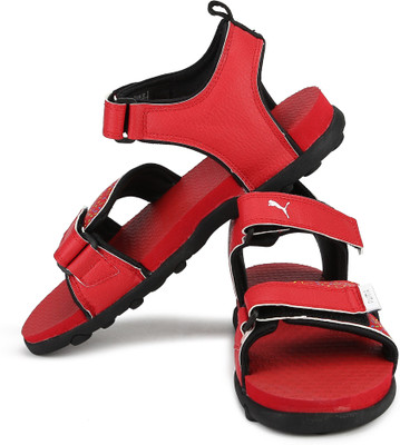 

Puma Boys & Girls Velcro Sports Sandals(Red, Black