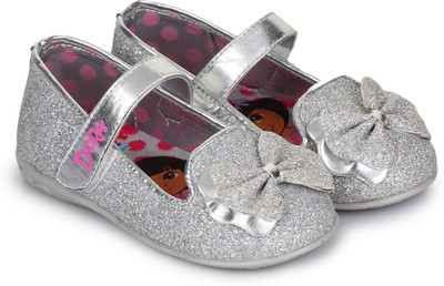 

Dora Girls Velcro Ballerinas(Silver