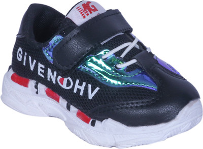 

FEETWELL Boys & Girls Velcro Sneakers(Black