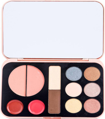 

LUV-LI PRO FOREVER NUDES 2 BLUSHER, 2 LIPGLOSS, 2 HIGHLIGHTER, 6 EYESHADOW MAKEUP KIT