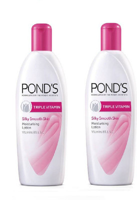

Ponds triple vitamin Moisturizing body lotion 100ML pack of 2(100 ml)
