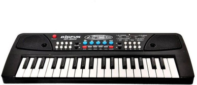

TULLY 37 Key Piano Keyboard Toy with DC Power Option, Recording and Mic for kids(Black)