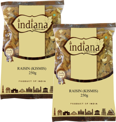 

Indiana Raisin Premium Quality 500g (250g X 2 ) Raisins(250 g, Pouch)