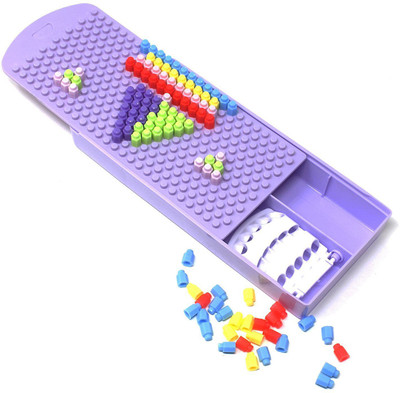 

Majik New Style Geometry Box for Students Boys and Girls, Stationery Box for Students na Art Plastic Pencil Box(Set of 1, Purple)