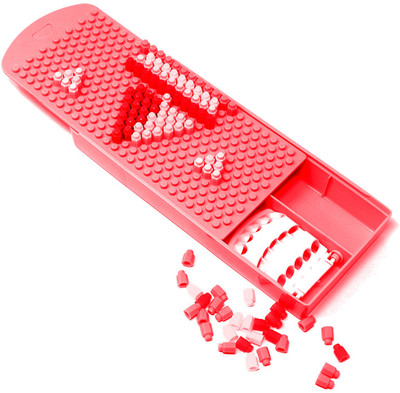 

Majik School Accessories, Brain Teasing Pencil Box for Kids, Geometry Box for School and Home na Art Plastic Pencil Box(Set of 1, Red)