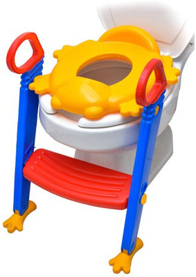 

Harvic Foldable Baby Kids Potty Trainer Seat for Toilet Potty Stand Seat with Ladder Potty Seat(Blue, Red, Yellow)