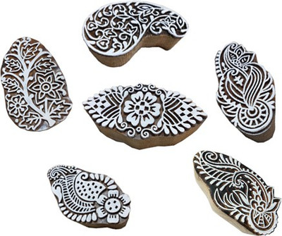 skart wooden printing blocks48 Printing Blocks(Pack of 6)