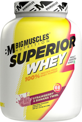 

BIGMUSCLES NUTRITION SUPERIOR WHEY Whey Protein(4.4 pounds, Strawberry & Banana Twirl)