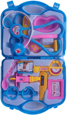 

NR Toys Kids 14-Piece Doctor Nurse Set Family Medical Suitcase Toy for Kids