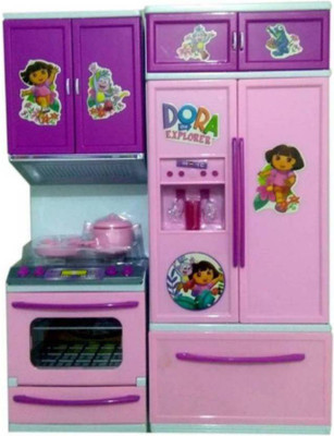 

Browner Dora The Explorer Light Sound battery operated modular Kitchen set For Girls
