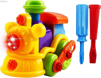 

Baybee Take-A-Part Toy Train with Lights and Sounds Toys for Kids , Pretend Playset Toys