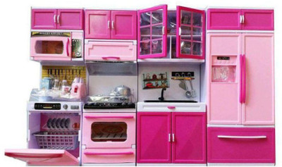 

TULLY Dream house Kitchen Set Kids Luxury Battery Operated Kitchen Super Set Toy 4 Pcs (Large) - 52 cm