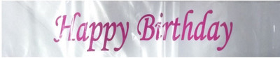 

Kala Decorators Birthday White and Pink Color Sash for Girls Birthday Decoration