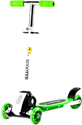 

Baybee Ninja 3 wheeled Folding Skate Scooter Outdoor Toy Scooter(Green)
