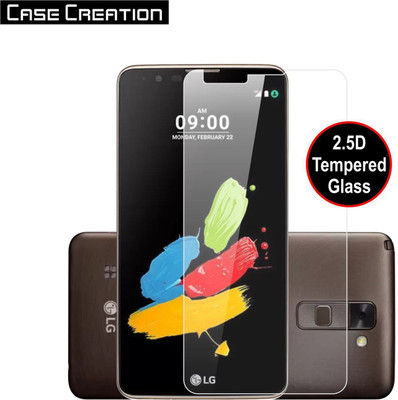 CASE CREATION Edge To Edge Tempered Glass for LG Stylus 2 2016(Pack of 1)