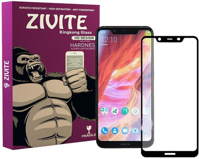 ZIVITE Edge To Edge Tempered Glass for Nokia 7.1 Plus(Pack of 1)